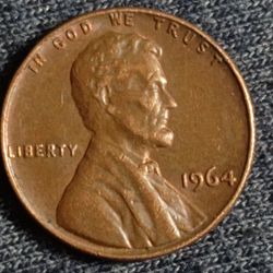 1964 No Mint Mark Penny