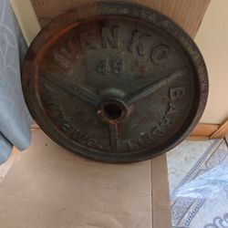 Single Ivanko 45lb Olympic Weight Plate--