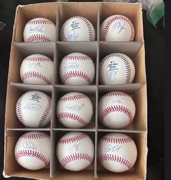 Signed baseballs