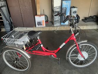 Red Trex 7 Speed Electric Bike