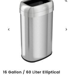 Itouchless 16 Gallon Trash Can...BRAND NEW