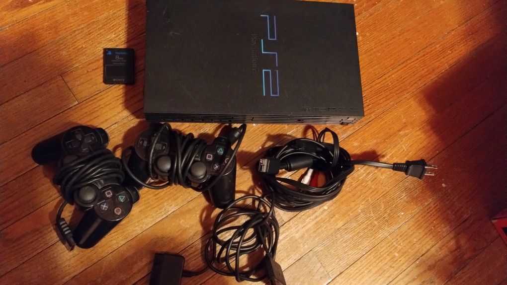 PS2 Console With OEM Controllers And Cables$145