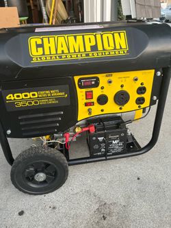 Champion 4000 watt generator