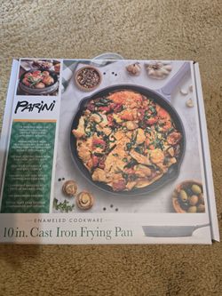 10in Enameled Cast Iron Frying Pan