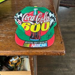 J Gordan Signed Hat From Coca Cola 600