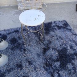 Antique Hollywood Regency Metal Vanity Stool/Chair.. Gold