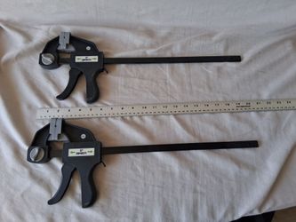 Two (2) Pittsburgh Ratcheting Bar Clamps/Spreader (2) 12-inch.