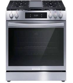 Frigidaire - Gallery 6.0 Cu. Ft. Slide-In Gas Total Convection Range - Stainless Steel