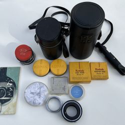 35mm camera lenses, misc. filters & adapters