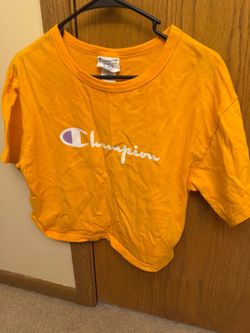 Champion Script Logo T-Shirt Yellow