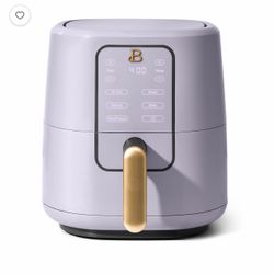 Beautiful 3 Qt Air Fryer with TurboCrisp Technology, EverGood Ceramic Nonstick Coating, Lavender by Drew Barrymore