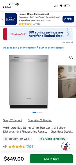 Whirlpool dish washer