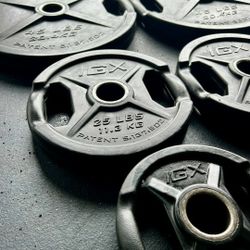 Rubber Coated Olympic Weights For Home Gym Weight Set 