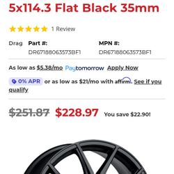 Drag Dr67 Wheels 18x8