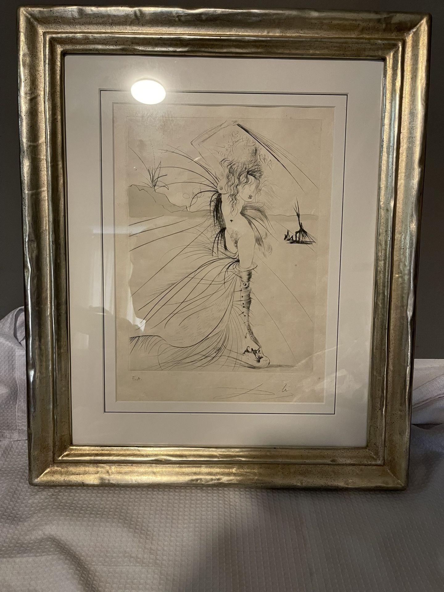 Original Salvador Dali Les Aigrettes hand signed