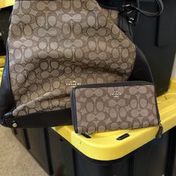 Coach Bag With Matching Wallet
