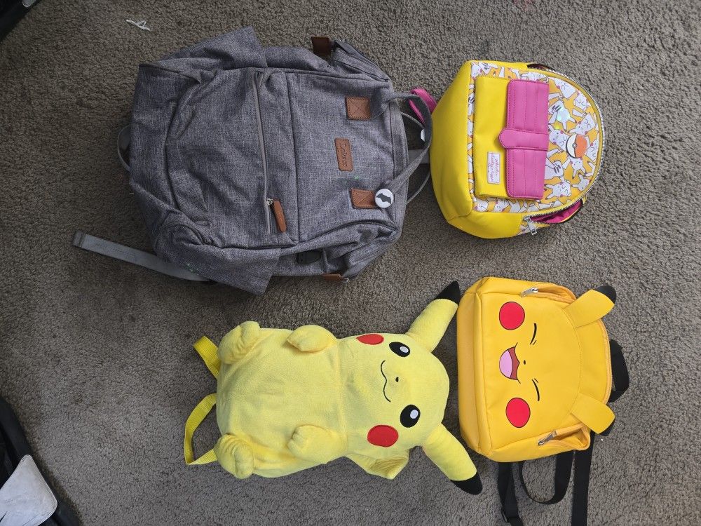 Pokémon Backpacks Lot Of 4