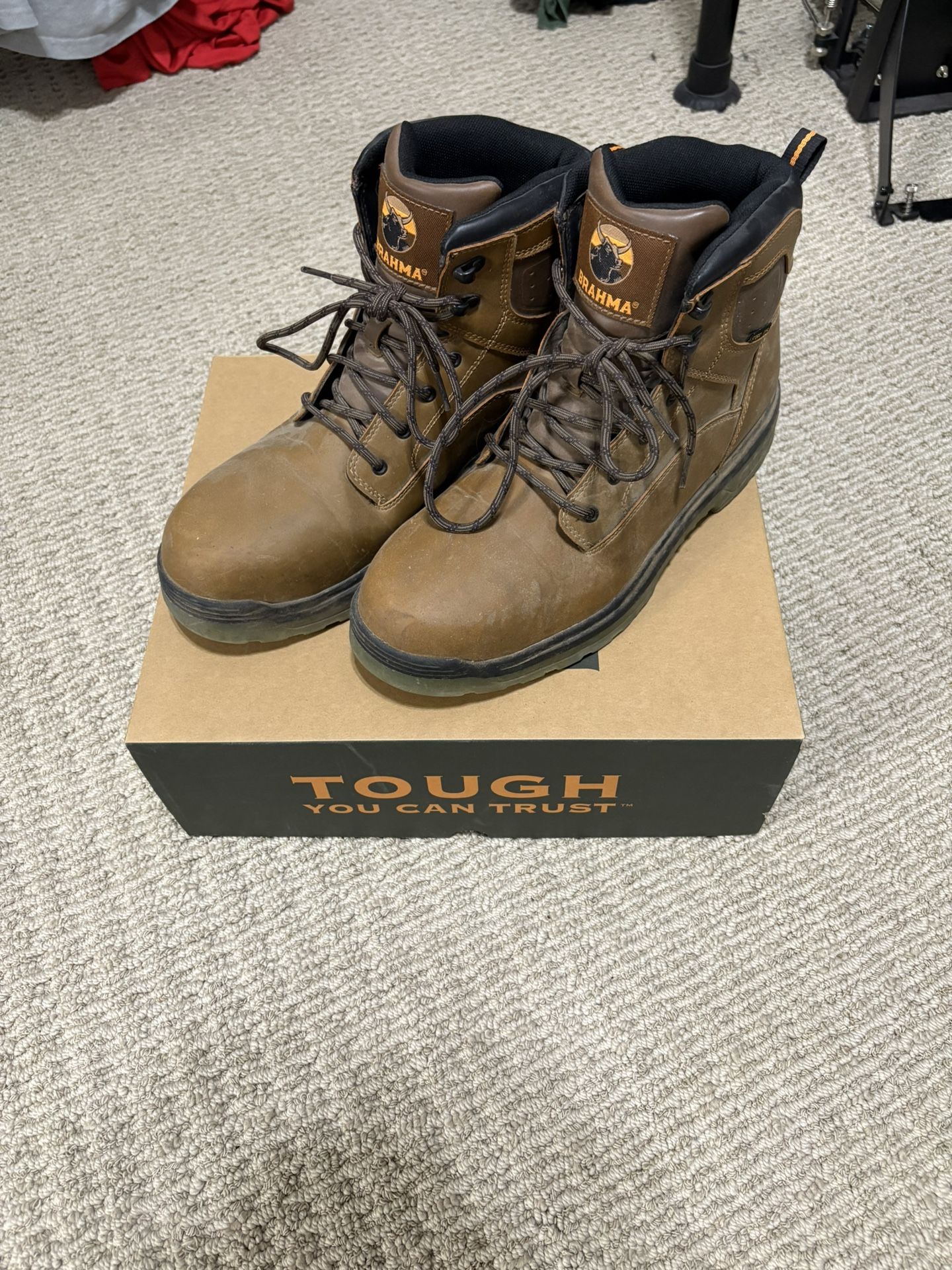 Steel Toe Work Boots Mens 11