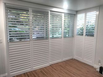 Plantation Shutters- FREE ESTIMATES & SAME DAY PRICING, Custom, Real Wood, Window Shutters, Treatments, Coverings. Persianas de Madera.