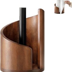 Mountain Wood Paper Towel Holder Size L Color Brown Like New