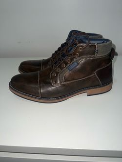 GBX Men's Brown Lace-Up Ankle Boots