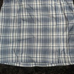 Blue Plaid Mini Skirt