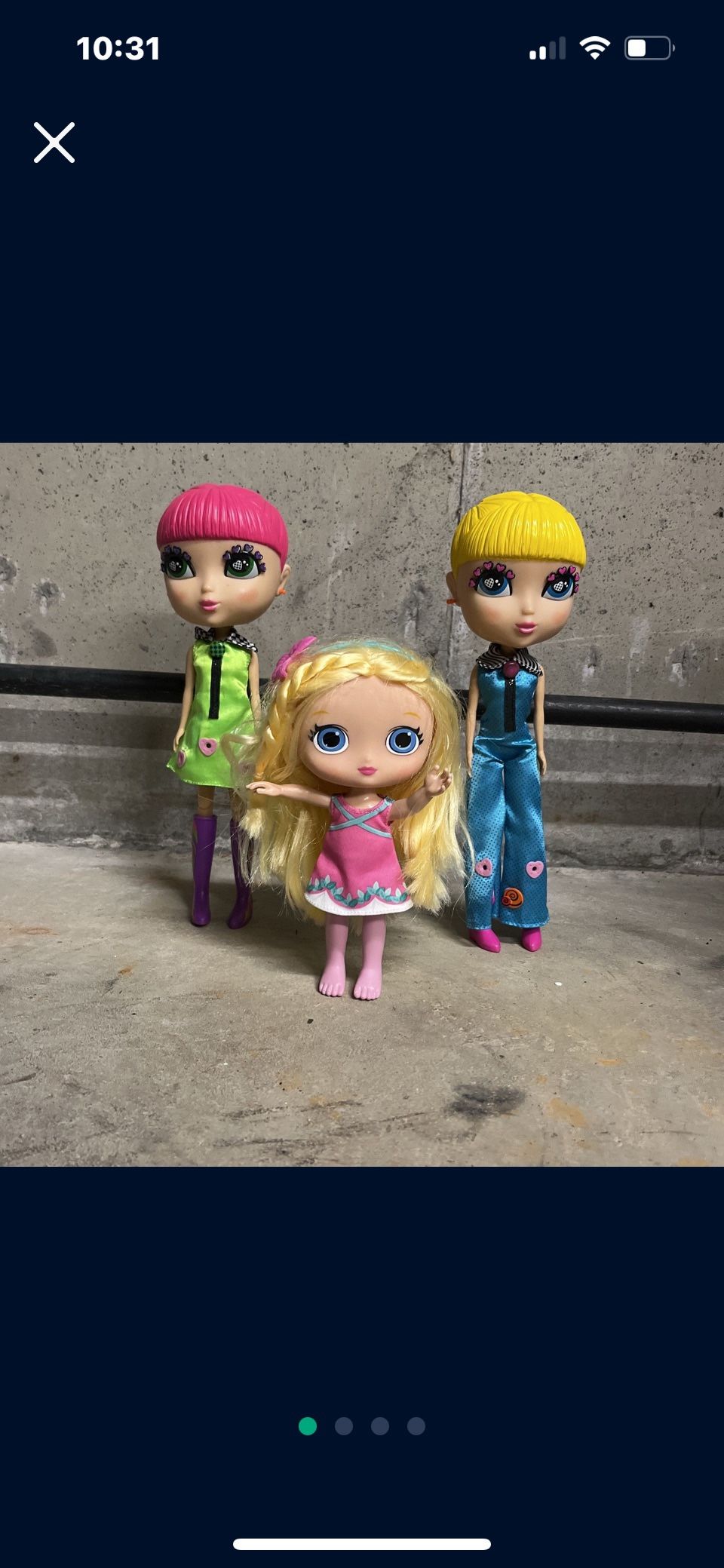 Dolls 10 Inches Tall And Little One 7 Inches Tall 