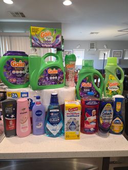Gain, Dawn, Dove, Nivea Household Essentials Lot