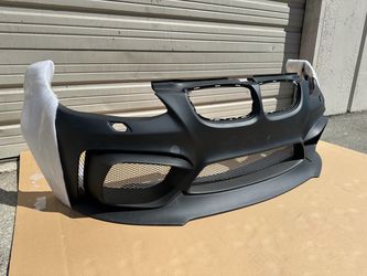New 2007 - 2010 BMW E92 2dr Coupe M4 Look VIS Racing Fiberglass Front Bumper With Front Lip