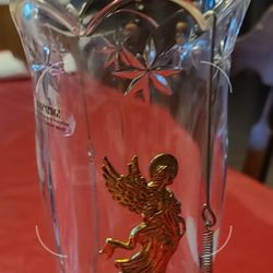 Crystal Teleflora vase Or Candle Holder 24% Lead Crystal 