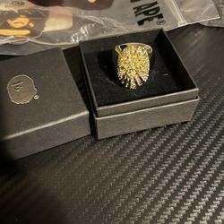 Bathing Ape Gold Ring