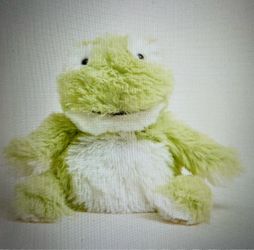 Warmies Junior Microwavable Plush Frog, lavender, New without tag, 5” x 2” x 9”