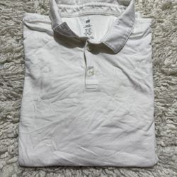 H&M white Polo shirt for men  Xxl on tag