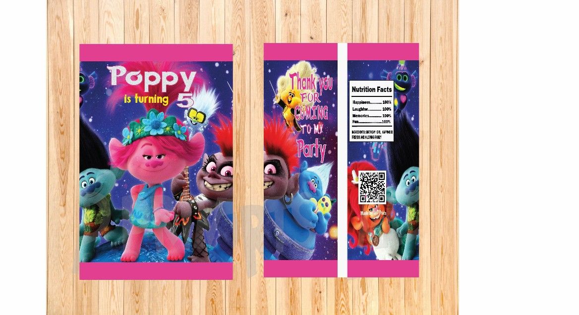 Trolls World Tour Chip Bag Wrapper