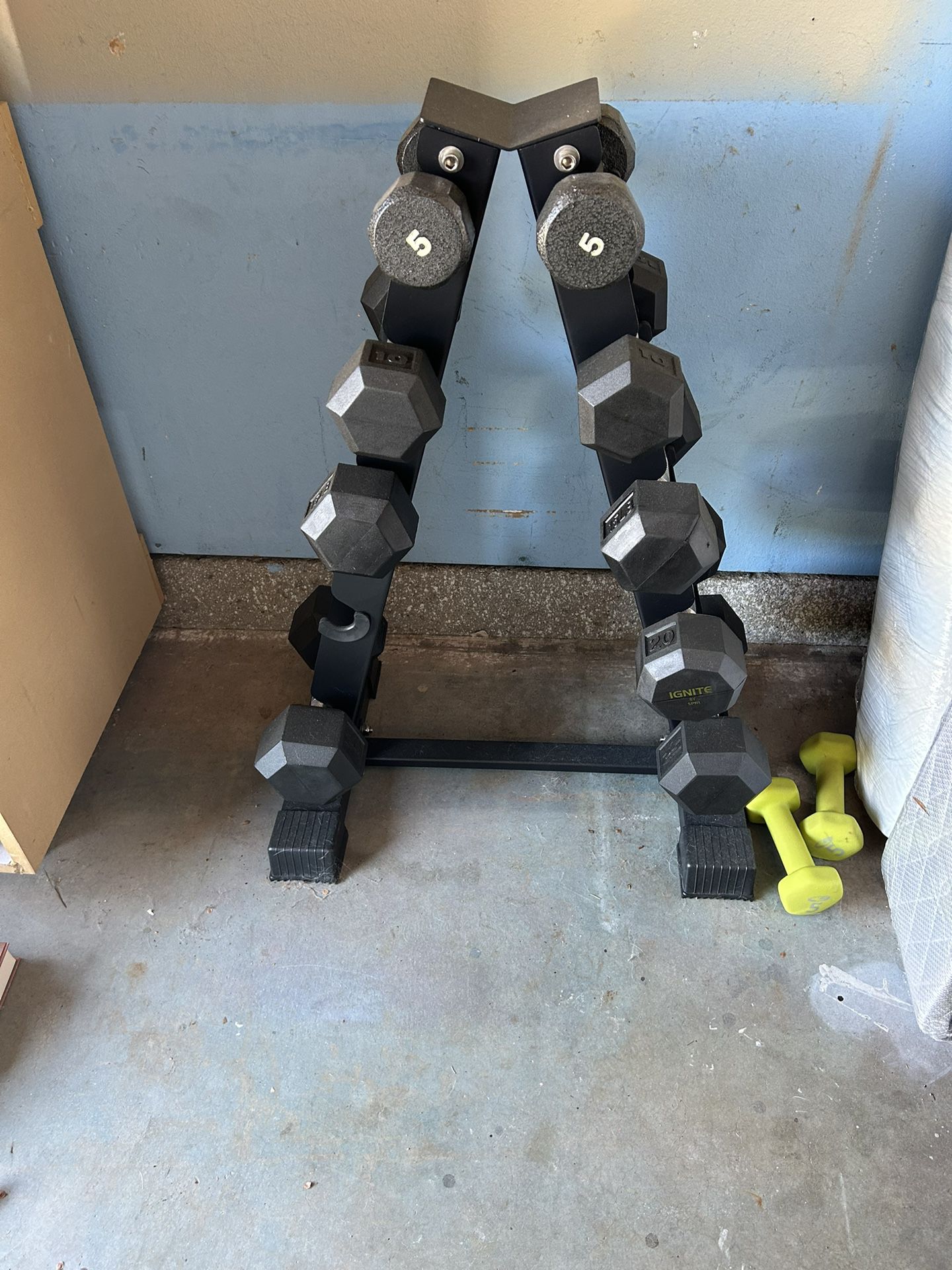 Weight Set And Stand
