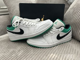 Men’s Nike Jordan 1 Low Lucky Green Size 10.5