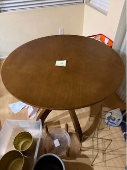 Round small table