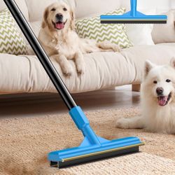 57''Pet Hair Removal Tool,Adjustable Long Handle Carpet Rake Cat Dog Hair Remover,Innovative Design Pet Hair Deep Carpet Cleaner Scraper for Fur Rug,S