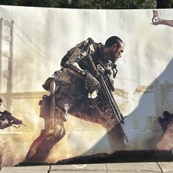 Double-sided call of duty poster
