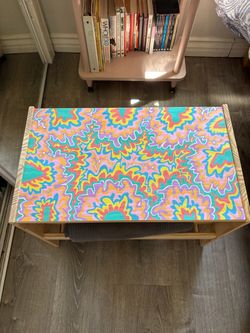 Groovy Hand Painted Bench