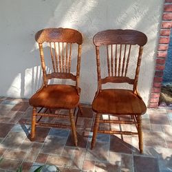 TWO UNIQUE LOOKING CHAIRS