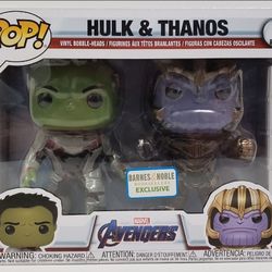 Funko Pop Marvel Avengers Hulk & Thanos Exclusive 