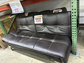 Leather Futon Sofa Only $29