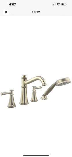 Moen TS984BN DOUX Roman Tub Faucet Trim w/ Hand Shower - Brushed Nickel $1081