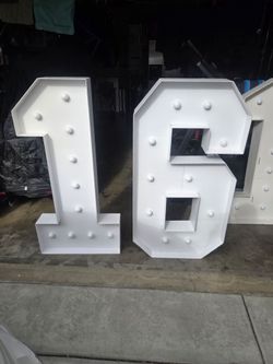Four foot high numbers
