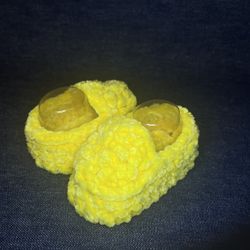 100% Handmade crochet baby Booties