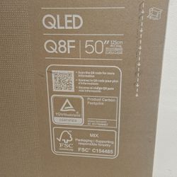 New 50 Inch QLED Samsung Q8F Smart TV 4K . Brand new in the box.