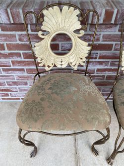 Vintage Iron Dining Chairs