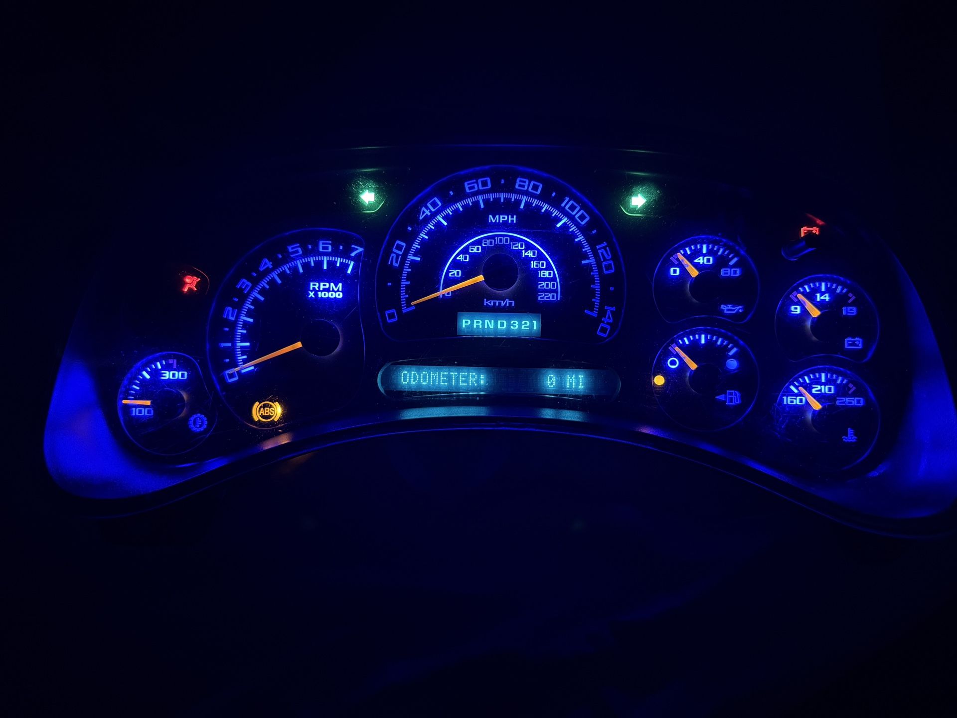 03/04 Full Size GM gauge Cluster