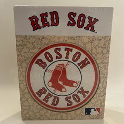 150 (unique pieces) Wooden Puzzle - Boston Red Sox Logo - Iconic Puzzles